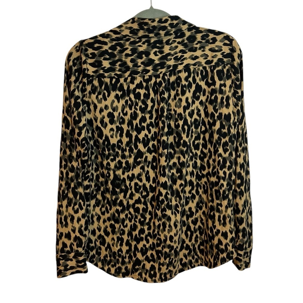 Halogen Animal Print Button Down Blouse - image 2